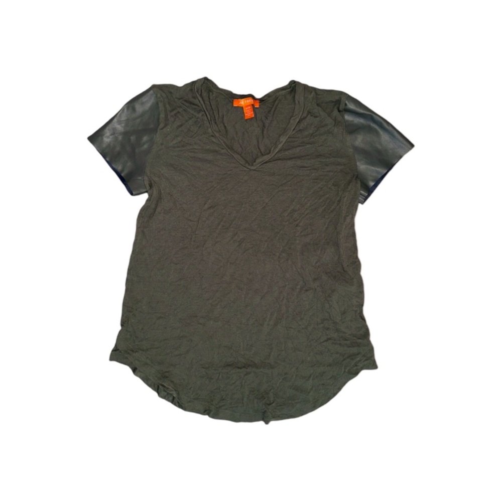 JOE FRESH T-Shirt with Faux Leather Sleeves - 4 for $30